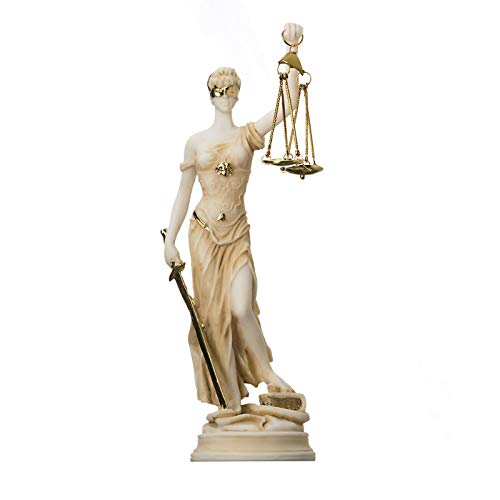 La sculpture de Thémis en résine de marbre pour juriste