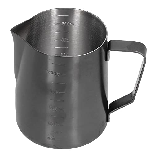 Jarra de café para espumar leche de 600 ml hecha de acero inoxidable resistente 7