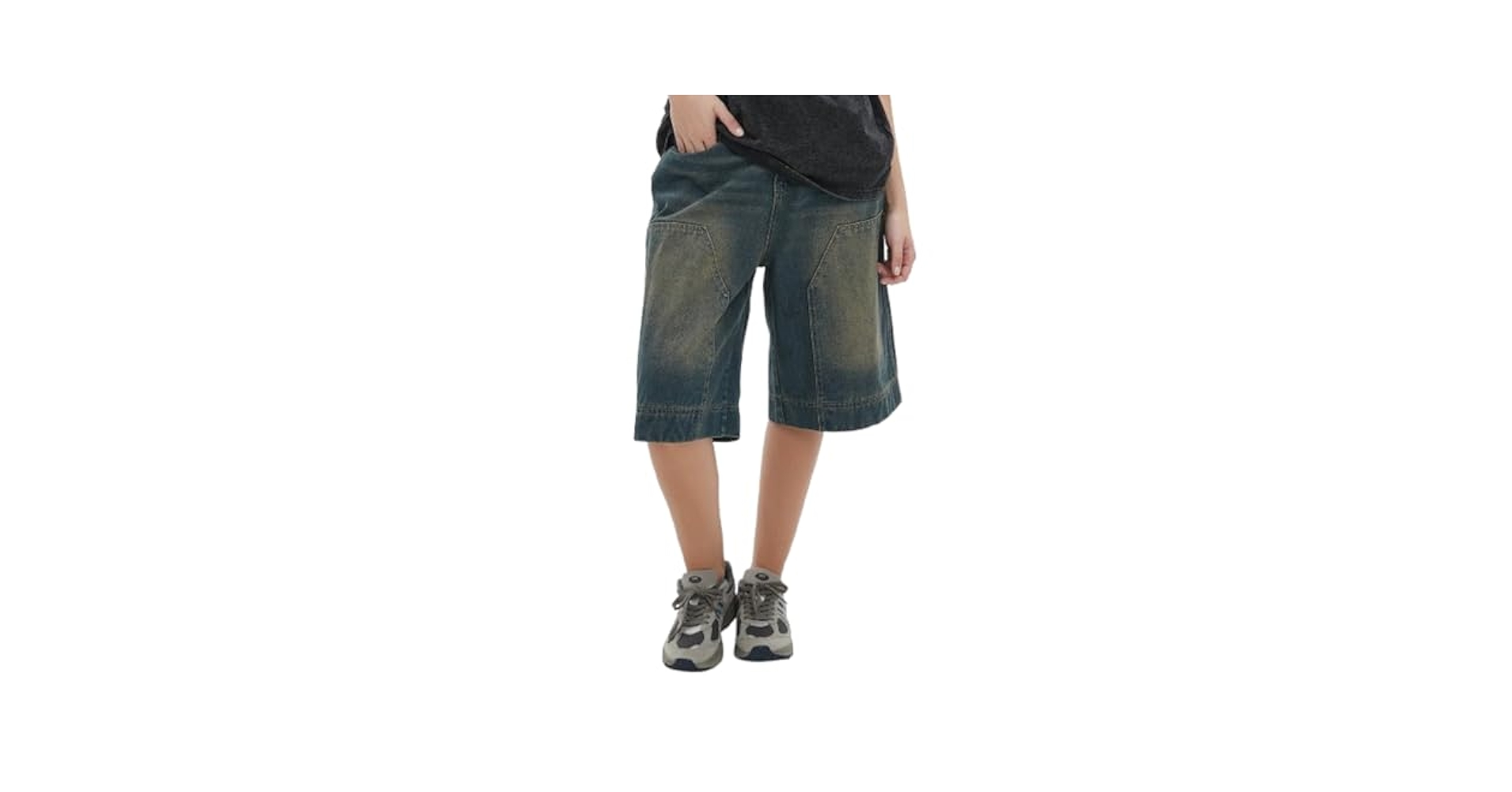 パンツ y2k grunge wide cargo jorts high bleach 61PQf3VoUqL._SY350_QL65_.jpg