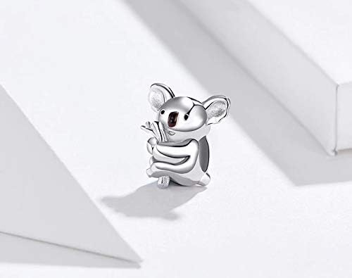 FeatherWish Sterling Silver 925 Charm Baby Koala Bear Animal Family Love Nature Travel World Bead Fits And Compatible With Pandora Bracelets Gift For Birthday Friend Wife Sister Mum Daughter (Koala) - Image 4