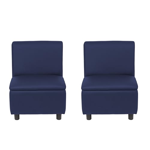 Image of FDP Kid Comfort Collective Modular Armless Chairs, 2-Pack - Navy