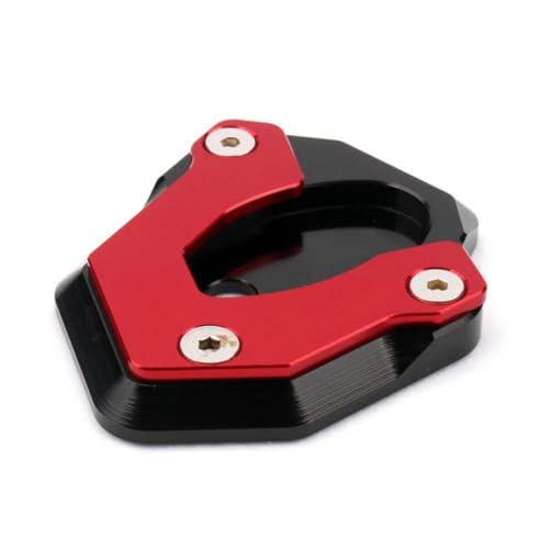 Extension de béquille latérale CNC moto ZX-6R 2024 rouge anodisé