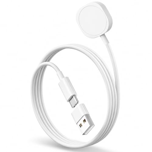 Cargador Apple Watch, Cable Apple Watch Charger Magnético Cargador iWatch Cargador Reloj Apple Watch Compatible con Apple Watch Series SE/Ultra2/11/10/9/8/7/6/5/4/3/2/1