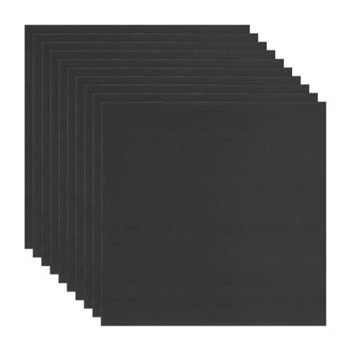 Image of M METERXITY 10-Pack Corrugated Plastic Sheets, 20 Inch x 20 Inch Waterproof Blank Corrugated Poster Board Yard Signs for Garage Sale /Office /Classroom /Party /Lawn Sign Road [5mm Thick, Black]