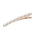 Produktbild SLHP Metall Haarnadeln Perle Haarclips Strass Kopfschmuck Rosegold Hochzeit Haarspange Stern Haargreifer Haar Zubehör für Mädchen (F088)