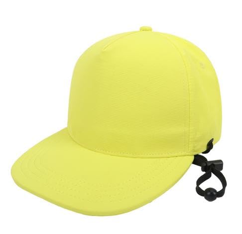 Kids Baby Baseball Cap Solid Color Summer Trucker Hat with Adjustable Windproof Chin Strap Beach Sun Hat for Toddler