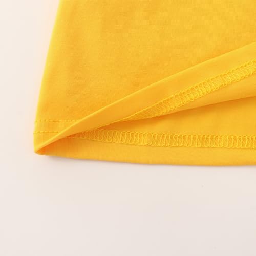 Image of Noomelfish Girls Short Sleeve Crop Tops Kids Summer Dance Cropped T-Shirts (5-14 Years)