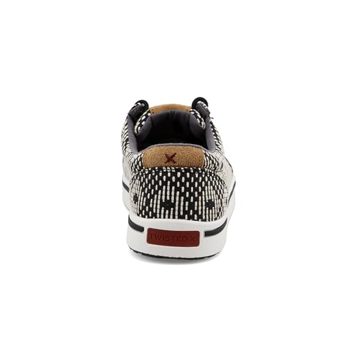 Image of Twisted X Men's Kicks Casual Shoes Moc Toe Black /White 8 D(M) US