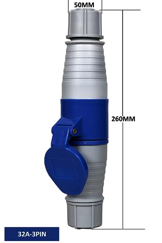 Image of IEC60309-2 32A 3pin 220V-250V 50 /60Hz 3P 6h IP44 CE Industrial Plug And Socket Wire Connector (2)