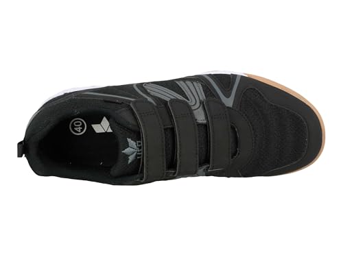 Lico Unisex Fit Indoor V Hallenturnschuh, schwarz grau, 38 EU