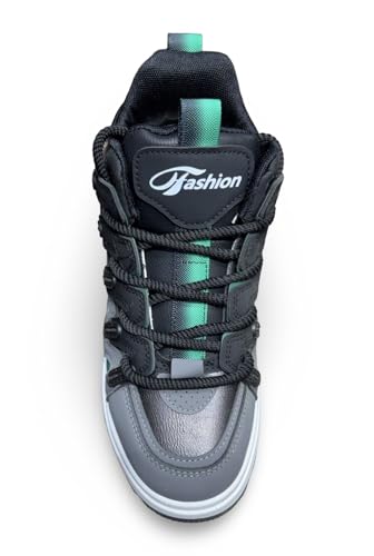 Image of Fashion Athletic Sneakers, Chunky Platform Sole, Lace-up Sport Running Shoes for Mens