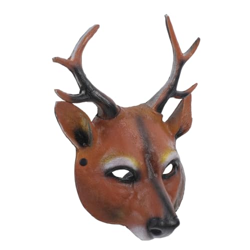 JOINPAYA Mask for Halloween and Xmas Parties Lightweight Pu Material Comfortable Animal Cosplay Prop for Festive Decorations and