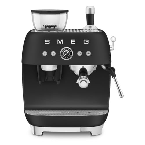 Image of Smeg Semi-Automatic Espresso Machine (Matte Black)