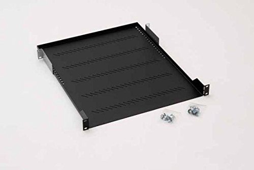 Preisvergleich Produktbild Fachboden perforiert 1HE 450mm RAB-UP-450-A1 schwarz