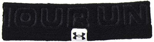 トレーニングバンド UAワードマーク テリー ヘッドバンド Black/Pitch Gray/Black ONESIZE
