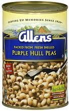Allen's Shelled Purple Hull Peas 15.5oz Can (Pack of 6)
