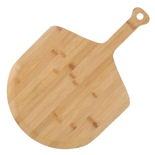 GRIRIW Portable Pizza Peel Tray Handheld Serving Board for Pizza Steak and Snacks for Home Restaurant and Use Easy to Clean Convenient Storage