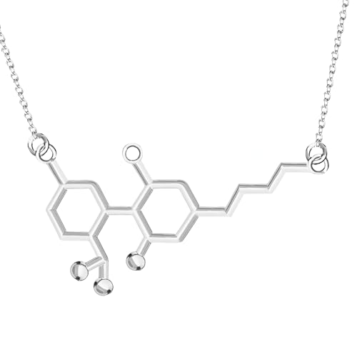 Collier sérotonine et vitamine C bijou idéal pour prof de chimie