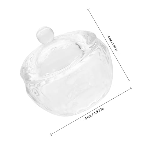 Recipiente de vidrio para líquido de uñas con tapa miniatura 2