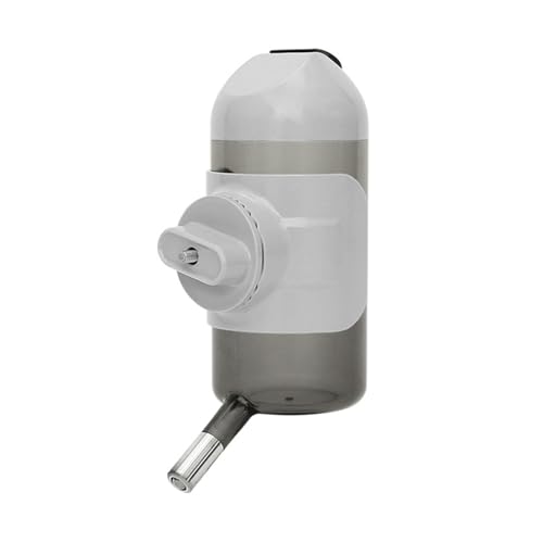 犬 みずのみ器 ペット給水器 犬 ウォーターノズル 水飲み器 給水ボトル 犬みずのみ機 ペットボトル 給水器自動 水分補給 水漏れ防止 取り付け 簡単 小/中型犬に適用 500ML (グレー)