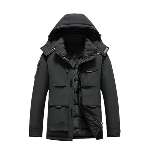 Veste d'hiver homme à capuche imperméable et coupe-vent