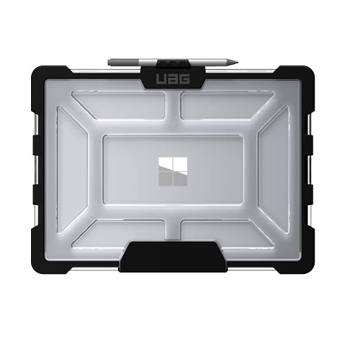 URBAN ARMOR GEAR UAG Designed for Microsoft Surface Laptop 5/4/3 Case 13.5" Plasma - Translucent Rugged Military Drop Tested Feather-Light Slim Laptop Protective Cover, Ice