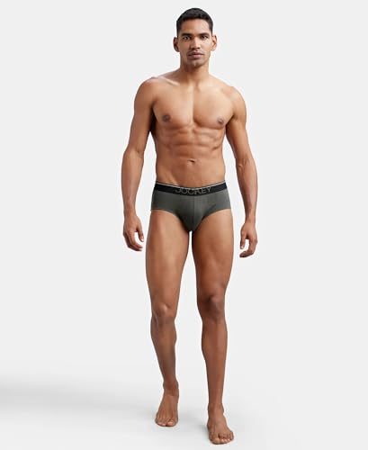 Image of Jockey 8037 Men Super Combed Cotton Solid Brief with Ultrasoft Waistband (Pack of 2)