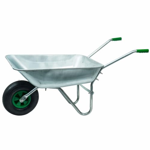 WERKA PRO Carretilla de Acero galvanizado con Rueda inflada