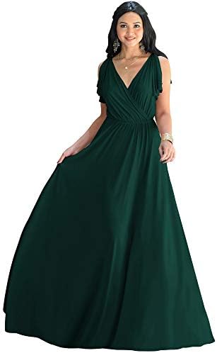 KOH KOHKOH KOH Sleeveless Long V-Neck Ruffle Maxi Dress