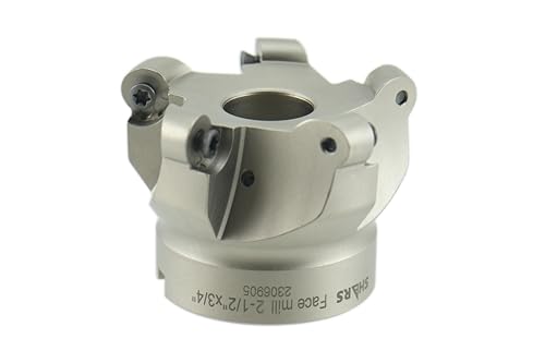 SHARS 2-1/2" 5 Flutes Round Indexable Face Mill RCKT 1204 Insert NEW 404-8025 P[