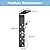 DELAVIN Shower Panel Stainless Steel Shower Tower, 5-Function Shower Panel Tower System, Full Body Shower System with Rainfall Waterfall Massage Body Jets Tub Spout and Handheld Shower, Brushed Black