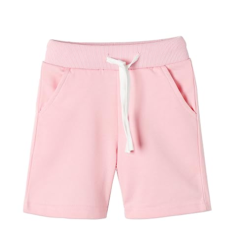 Mud Kingdom Boys Drawstring Terry Sweat Shorts with Pockets Casual Pull On Shorts