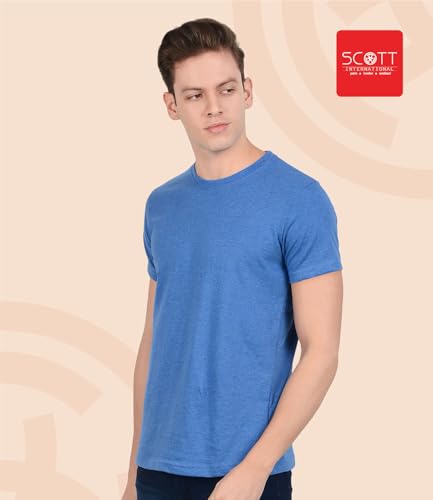Image of Scott International Men's Regular Fit T-Shirt | Men's T-Shirt | Tees for Man | Tshirt for Men Stylish | Round Neck Tshirt for Man