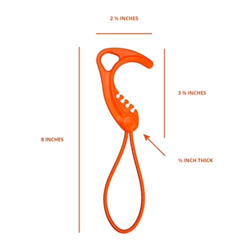 8TIMBER Gear Hook Orange 5-Pack — Lightweight + Versatile Hanger for Backpacks, Cars, Strollers, Purses, and Closet Storage Accessory - Image 7