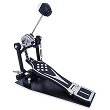 Single foot pedal - drive: double chain Adjustable spring tension Eccentric chain guide Dual beater felt / plastic / extendable spikes Includes tuning key