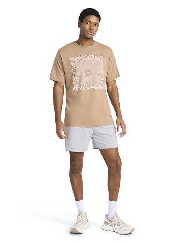 Reebok Men's Short Sleeve Graphic Crewneck T-Shirt, Standard Fit, Lightweight Cotton-Poly Fabric - image 3