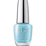 OPI Infinite Shine 2 Long-Wear Lacquer, Opaque Crème Finish Blue Nail Polish, Up to 11 Days of Wear, Chip Resistant & Fast Drying, To Infinity & Blue-yond, 0.5 fl oz