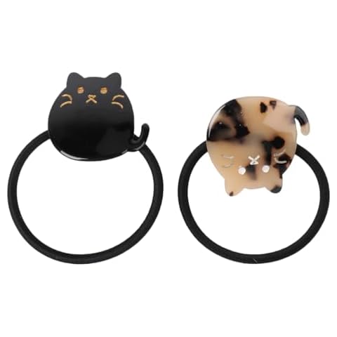 Frcolor Cat Tortoise Shell Hair Ties Cover