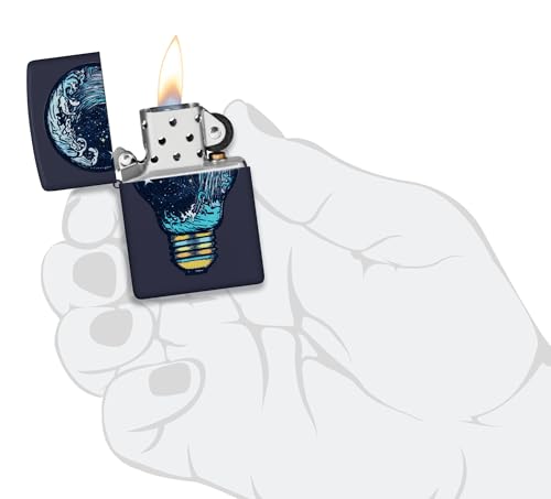 Encendedor Zippo Black Light Toxic Waves Navy Matte miniatura 5