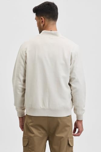 Image of SNITCH Mens Textured Relaxed Fit Jacket