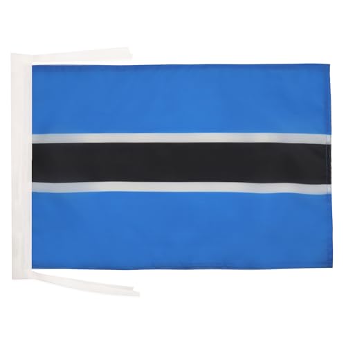 AZ FLAG - Drapeau Botswana - 45x30 cm - Pavillon Botswanais 100% Polyester Avec Deux Cordelettes - 20g