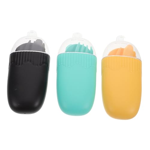 Luxshiny 3 Sets Portable Utensil with Storage Case Fork Spoon Kit for Travel Friendly Reusable Cutlery for Boy Girl