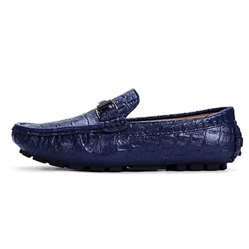 Loafers for Men Crocodile Print PU Leather Moccasins Shoes Slip Resistant Comfortable Lightweight Walking Slip-ons2