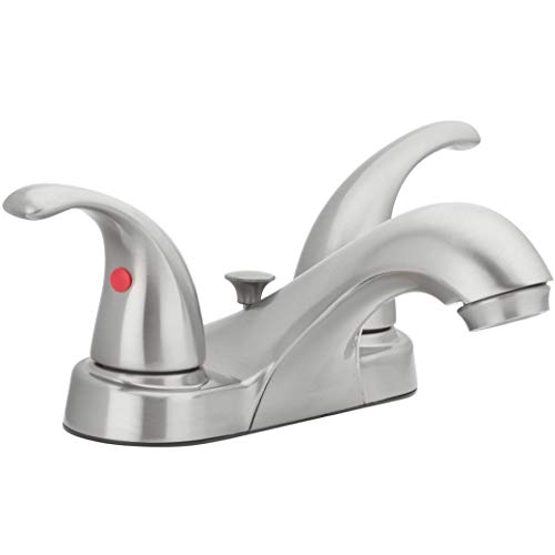 Aqua Vista 15-B42WP-BN-AV Two Handle Bathroom Sink Faucet, Brushed Nickel by Aqua Vista - Used condition - US$33.03
