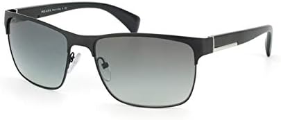 Prada Gafas de sol PR51OS Marco negro mate Lente gris degradado 2283in