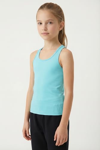 Image of Kurve Premium Girls Seamless Supersoft Wide Strap Comfortable Racerback Tank (Made with Love in The USA)