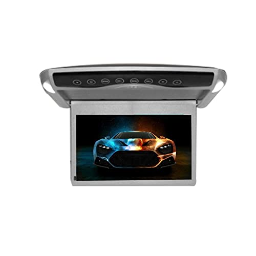 Reproductor de DVD portátil para reproductores de vídeo en reposacabezas de coche Monitor de montaje en techo de coche ultrafino de 10,1 pulgadas montaje en techo pantalla superior abatible MP5 reprod