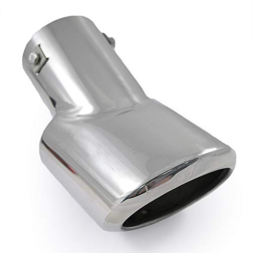 Embout d'échappement inox 68mm chrome haut de gamme pour l'élégance auto