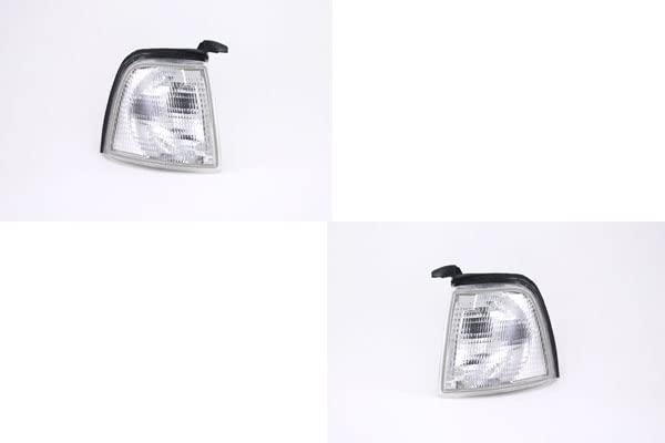 Johns, Lot de clignotants avant gauche et droit pour Audi 80 8C/B4 09/91-12/94 Blanc