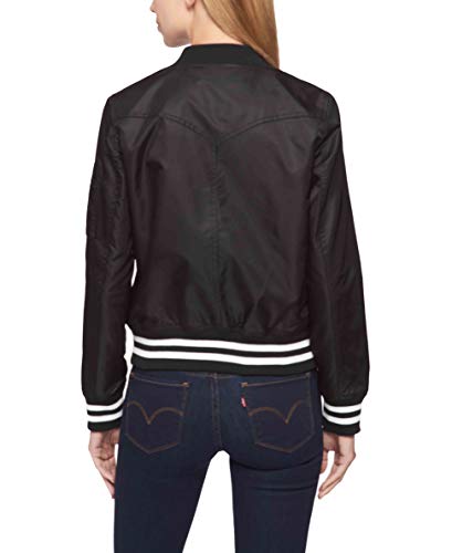 Levi's Women's Retro Stripe Rib Knit Bomber Jacket3